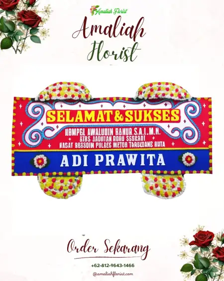 Papan Bunga Ucapan Selamat Sukawaris